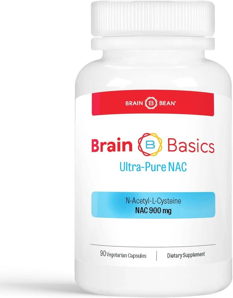 Brain-Bean Brain Basics Ultra NAC  Glutathione Precursor Optimize Neurological and Liver Health and Immune Support  90 Servings - Image 1