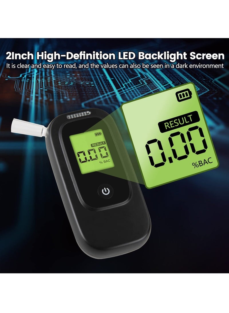 Breathalyzer Portable Tester, Professional Grade Accuracy Breath Tester with 4 Mouthpieces LCD Digital Display for Personal Professional Use - Image 4