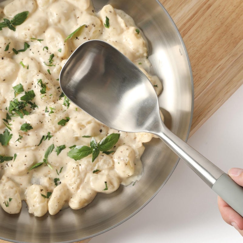 Calphalon Edge Stainless Steel Kitchen Spoon - Taupe - Image 4