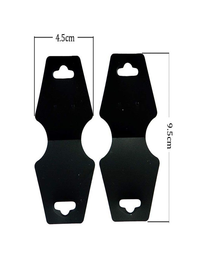 Teensery 100 Pcs Black Necklace Display Cards Blank Necklace Card Holder Jewelry Display Hanging Cards for Necklaces Bracelets Jewelry Hair Ties Hang Price Tags - Image 2