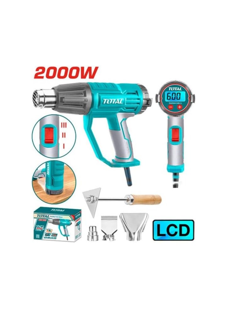 TOTAL Heat Gun 2000W Digital Temp Adjustment-TB20056 - Image 2