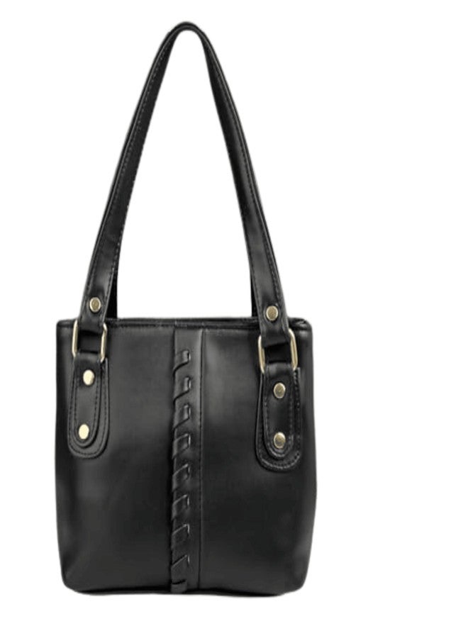 WORLD STAR Tariy Front Bonti Black Handbag - Elegant and Timeless Women’s Tote Bag - Image 1