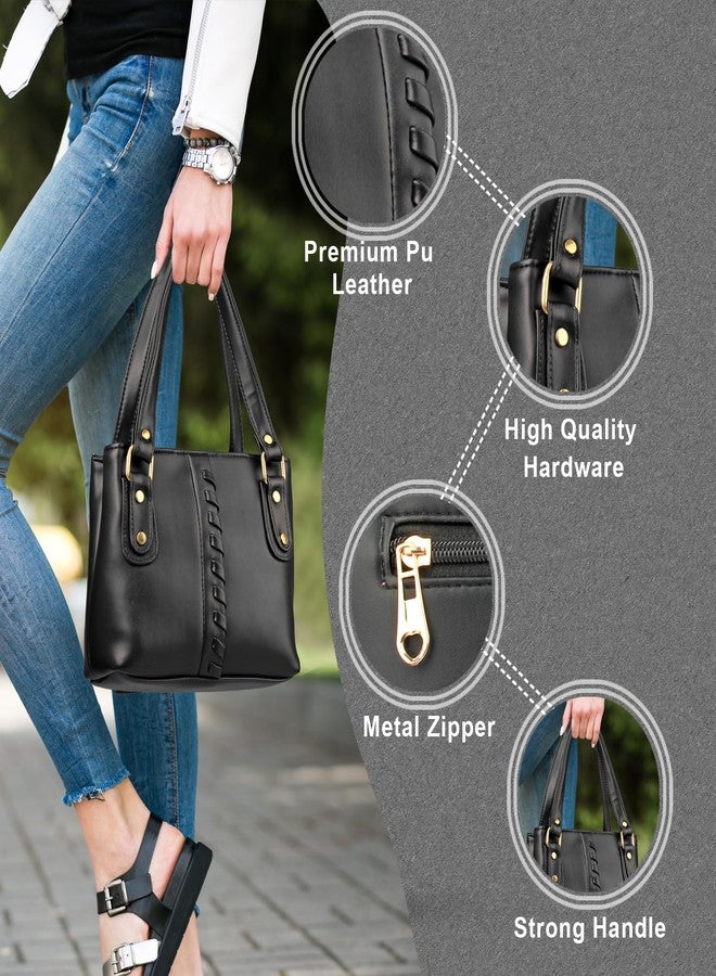 WORLD STAR Tariy Front Bonti Black Handbag - Elegant and Timeless Women’s Tote Bag - Image 2