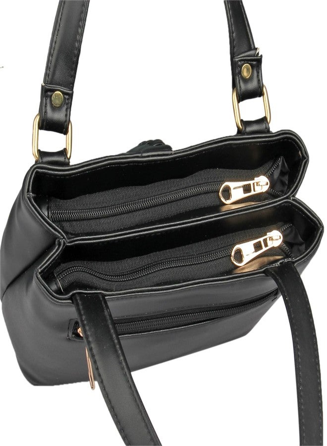 WORLD STAR Tariy Front Bonti Black Handbag - Elegant and Timeless Women’s Tote Bag - Image 5