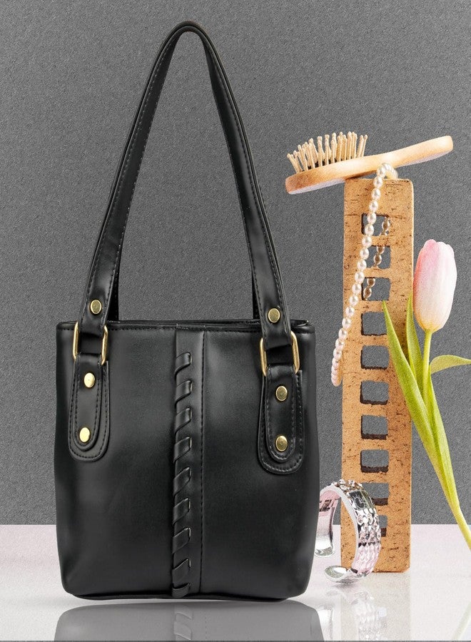 WORLD STAR Tariy Front Bonti Black Handbag - Elegant and Timeless Women’s Tote Bag - Image 3