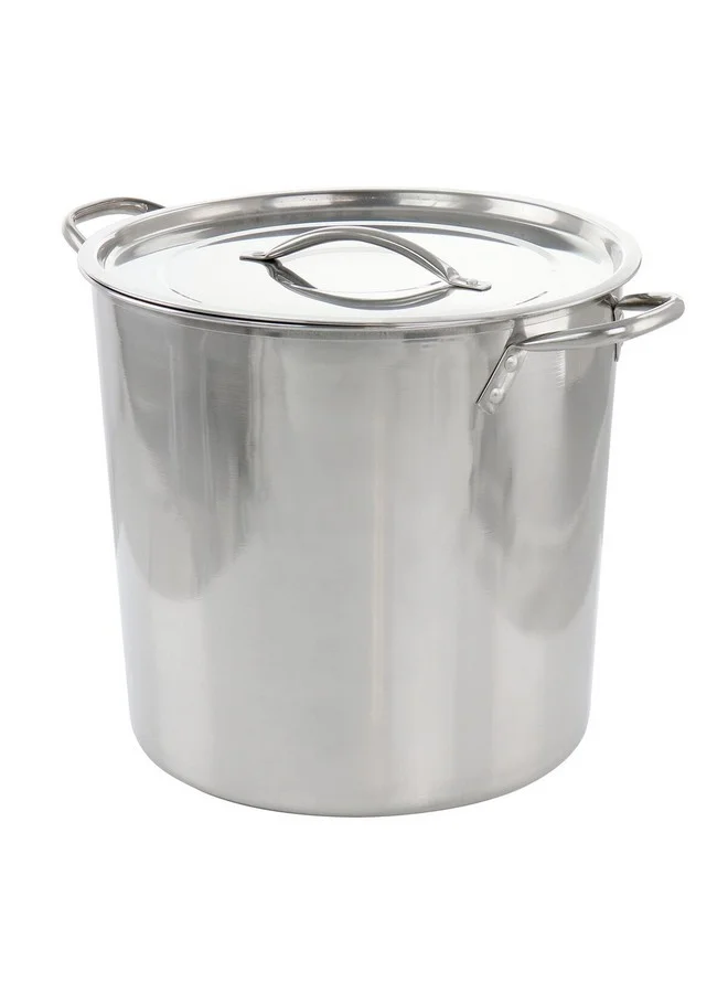 GIBSON Whittington Everyday Stainless Steel Stockpot with Lid Silver 16 Quart 96330.01