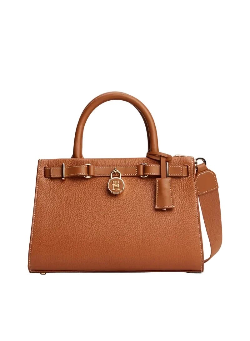 Hilfiger Denim The iconic Tommy Hilfiger handbag made from American leather - brown - Image 1