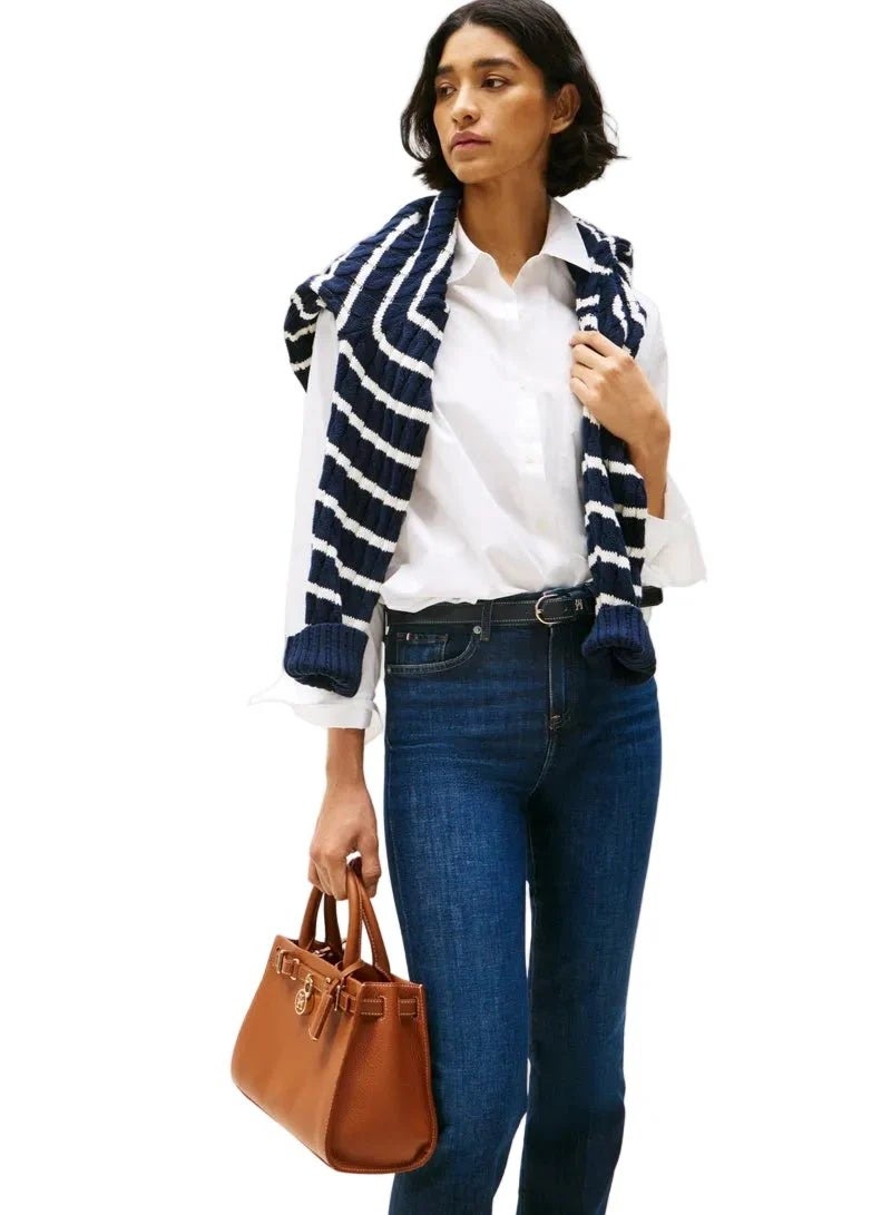 Hilfiger Denim The iconic Tommy Hilfiger handbag made from American leather - brown - Image 5