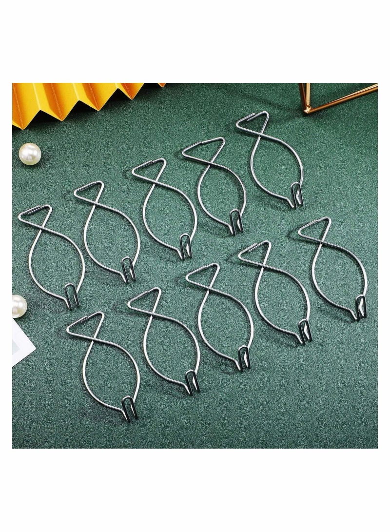 Y&D 48 PCS Hook Clips Tile Hooks 8 Shape bar Drop for Office Classroom Home Wedding Decoration Hanging Sign - Image 2