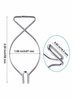 Y&D 48 PCS Hook Clips Tile Hooks 8 Shape bar Drop for Office Classroom Home Wedding Decoration Hanging Sign  - Image 5