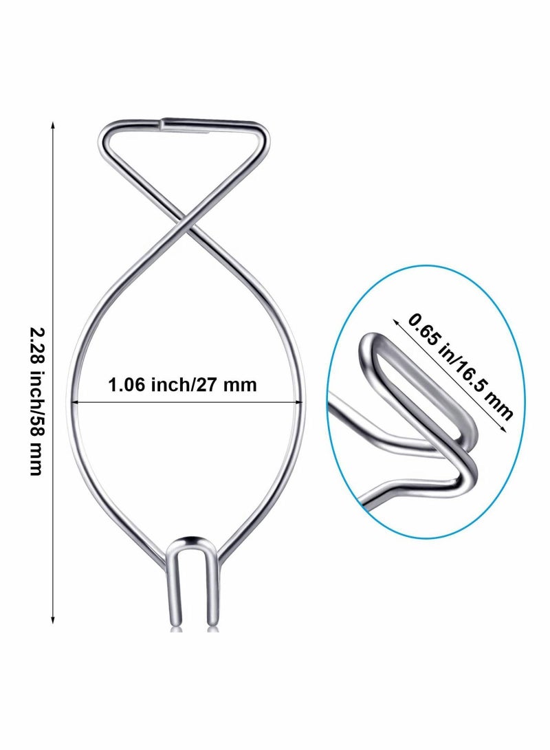 Y&D 48 PCS Hook Clips Tile Hooks 8 Shape bar Drop for Office Classroom Home Wedding Decoration Hanging Sign - Image 5