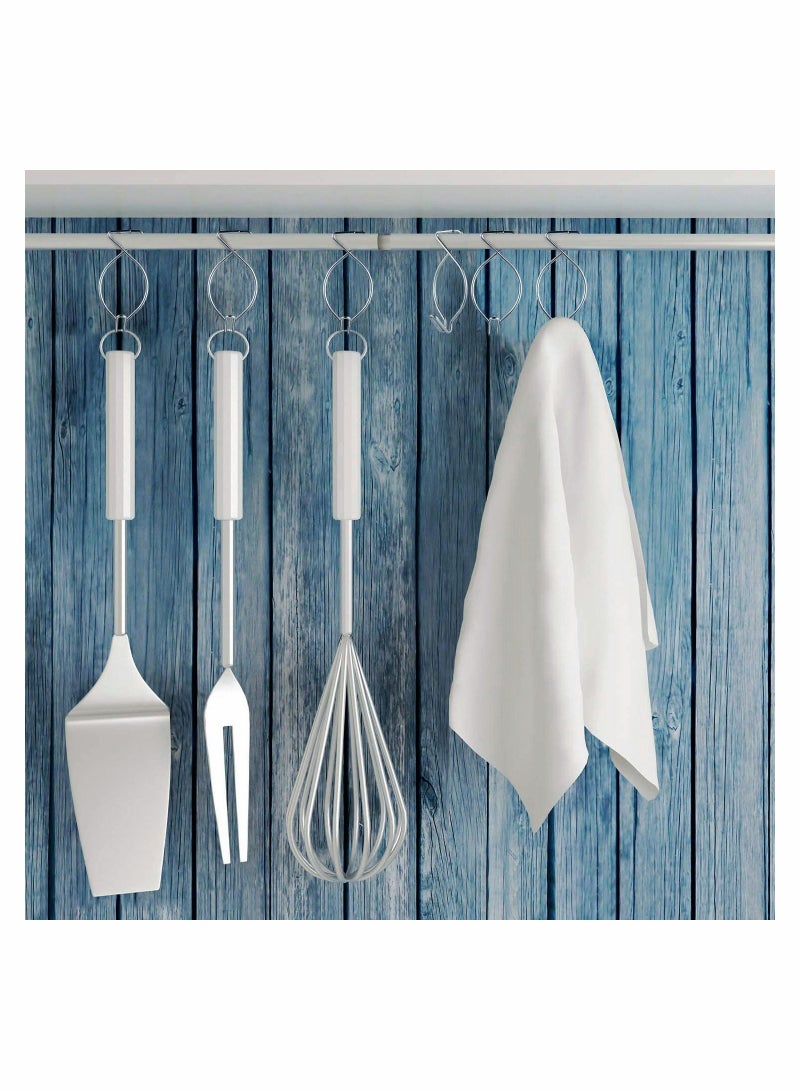 Y&D 48 PCS Hook Clips Tile Hooks 8 Shape bar Drop for Office Classroom Home Wedding Decoration Hanging Sign - Image 3