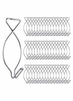Y&D 48 PCS Hook Clips Tile Hooks 8 Shape bar Drop for Office Classroom Home Wedding Decoration Hanging Sign  - Image 1