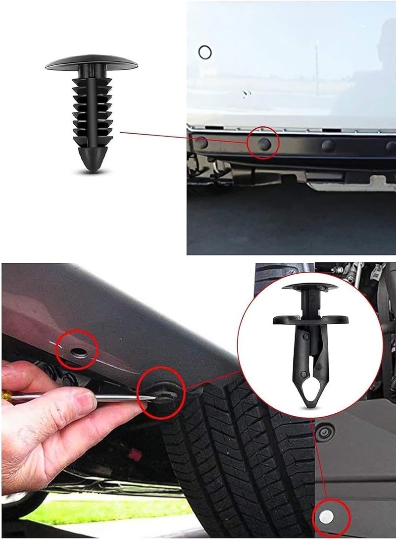 MR.SMART Mr Smart Car Trim Clip Retainer Assortment Kit, Black Plastic Push Rivets, 4-Layer Storage Box - Image 5