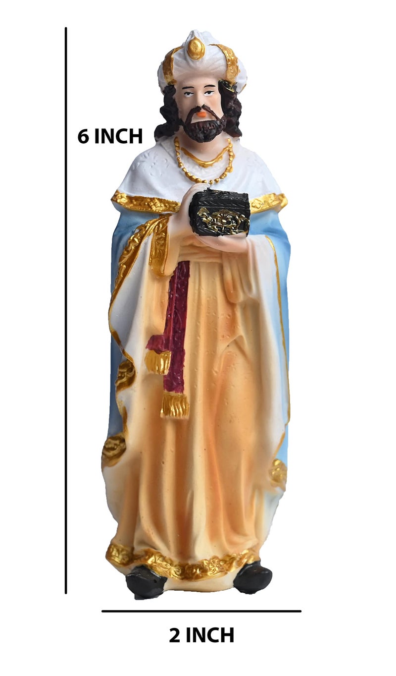 KariGhar Crib Set | Nativity Set Baby Jesus Statue Mother Mary Idol and Joseph Statue Crib Set Perfect for Christmas Decoration Kudil Set of 15 Pic | Multicolour | 6 Inch - Image 3