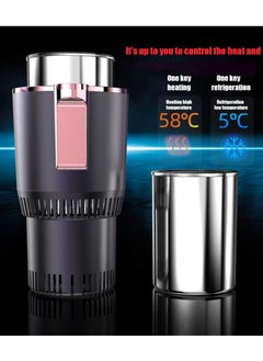 Generic Car Cup Holder 12V Smart Auto And Cold Tool Portable Heating And Cooling Drink Holder Car Electronic Heating Insulation Cup  - Image 5