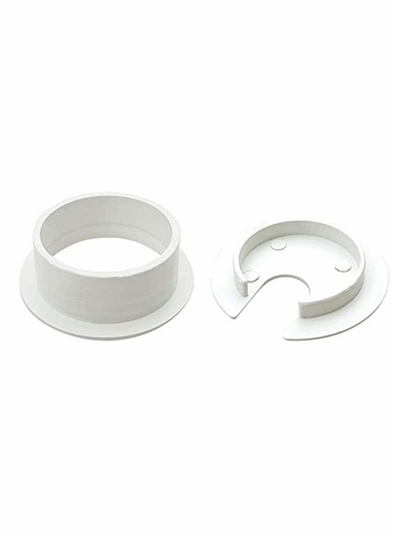 SYOSI - 6pcs Desk Grommet 1-3/8 inch Table Plastic Wire Cord Cable Grommets Hole Cover, for Office and Home PC Desk Cable Cord Management Organizer (White) - Image 1