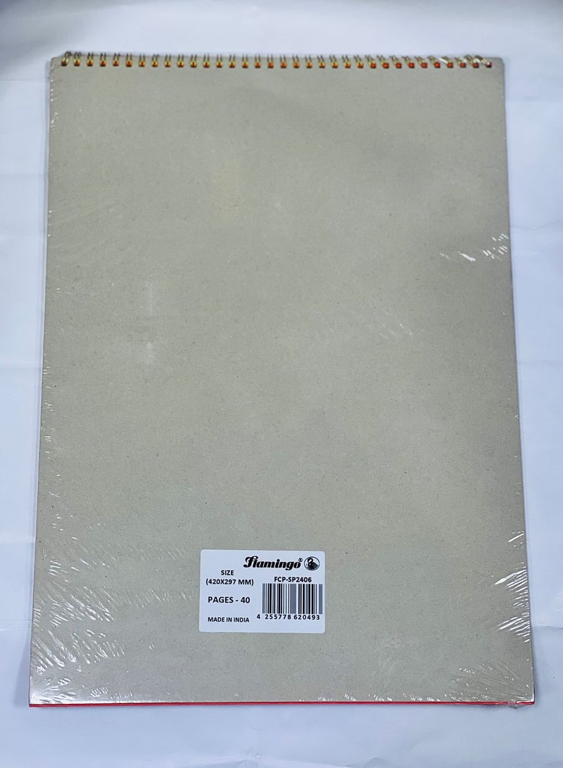 Flamingo A3 Drawing Book Multicolor 40 Pages - Image 2