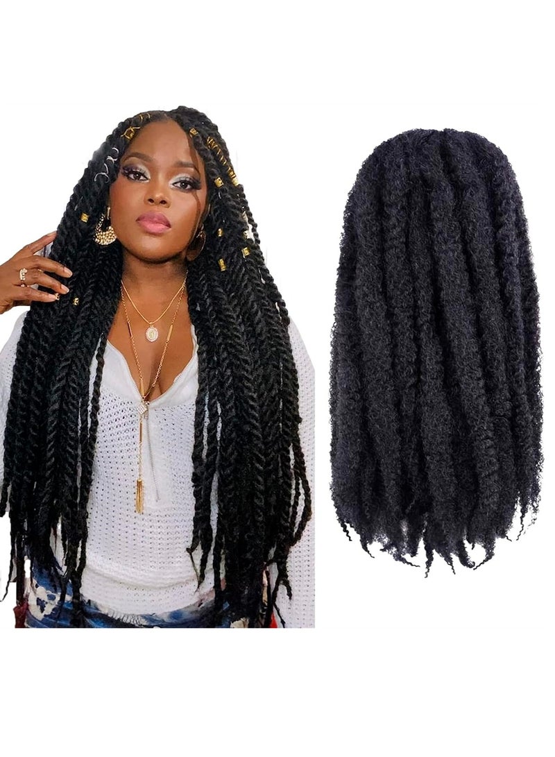 1 حزمة 18 بوصة طويلة الأفرو غريب تويست الضفائر وصلات شعر الاصطناعية تجديل الشعر جدائل الشعر الكروشيه - Image 2