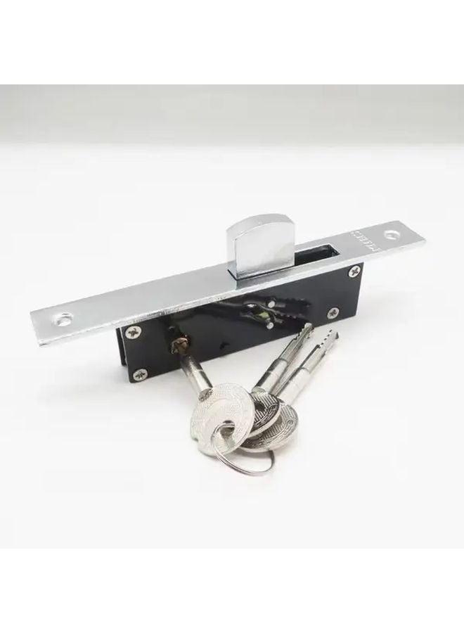 Alumnum Door Lock Straight Tongue Model Heavy Duty For French Sliding Patio Doors - Image 1
