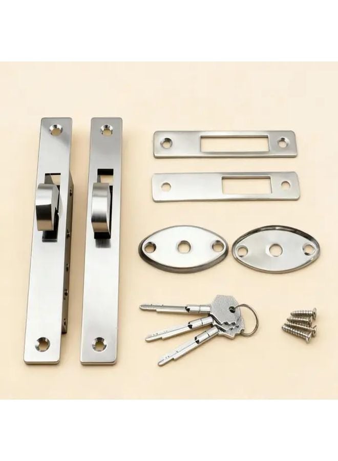 Alumnum Door Lock Straight Tongue Model Heavy Duty For French Sliding Patio Doors - Image 4