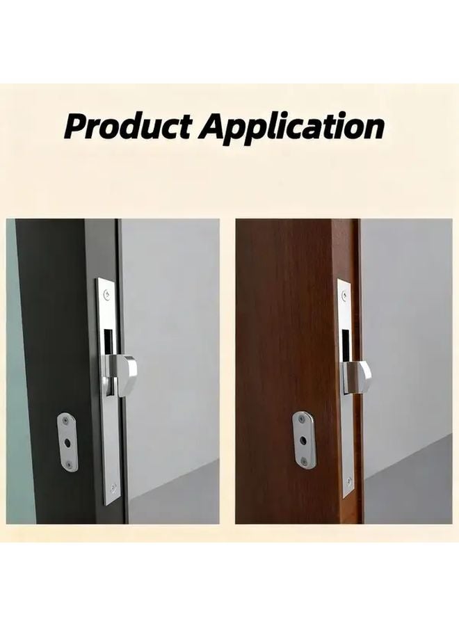 Alumnum Door Lock Straight Tongue Model Heavy Duty For French Sliding Patio Doors - Image 2