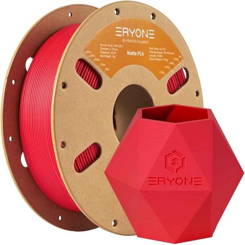 Red 1 75mm 1KG 3D Printer Filament High Speed 30 100mm s Reusable Spool - Image 2