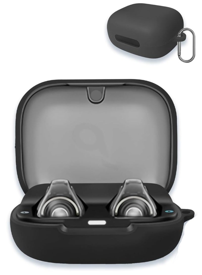 Silicone Protective Case for Soundcore by Anker C30i with Keychain Cover (Black) - Image 1