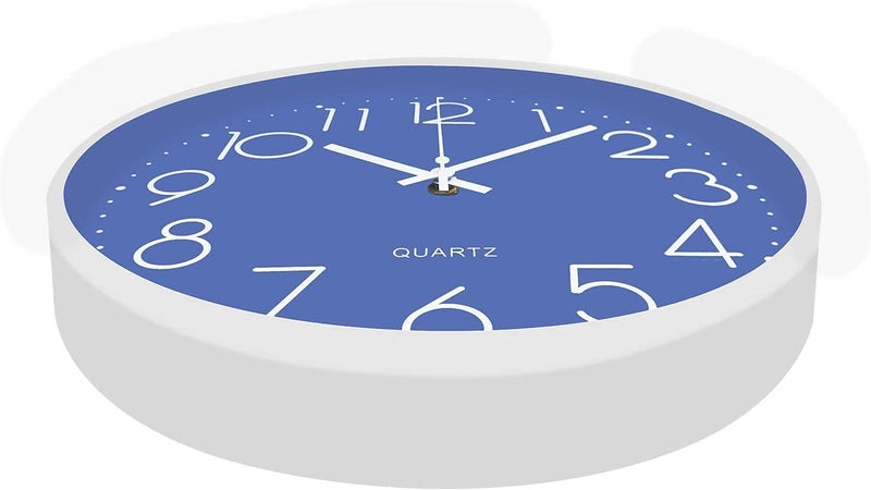 Rylan Wall Clock 12" Silent Quartz Decorative Latest Wall Clock Non-Ticking Classic Clock Battery Operated Round Easy to Read for Room/Home/Kitchen/Bedroom/Office/School.- (Sky Blue) - Image 3
