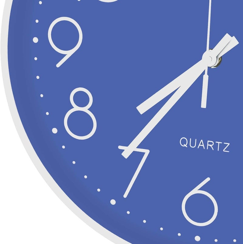 Rylan Wall Clock 12" Silent Quartz Decorative Latest Wall Clock Non-Ticking Classic Clock Battery Operated Round Easy to Read for Room/Home/Kitchen/Bedroom/Office/School.- (Sky Blue) - Image 4