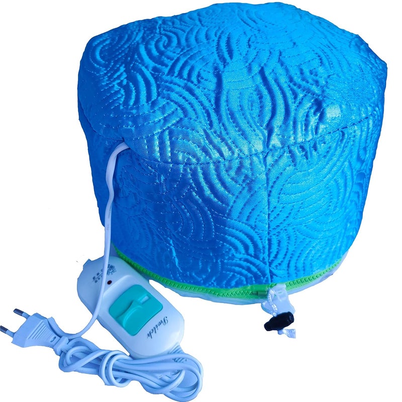 MOBDESK Thermal Steamer Hair Spa Cap / For Detachable Temperature Control Heating / Damaged Hair / Nourishing Moisturize/ Deep Conditioning Home SPA Steam Haircare / Hair Steamer (blue) // H-70 - Image 2