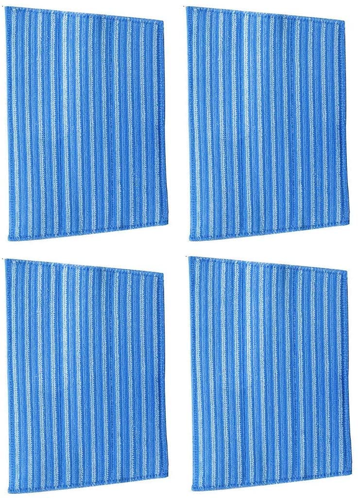 Ximoon RMF 4X Ultra Clean Pads Washable Steam Cleaning Mop Pads Replacement for Haan FS SI MS Steamers SI40 SI70 SI35