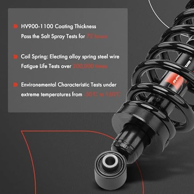 A-Premium Rear Pair 2 Complete Strut  Coil Spring Assembly Compatible With Ford Explorer Sport Trac 20072010 Driver And Passenger Side - Image 5