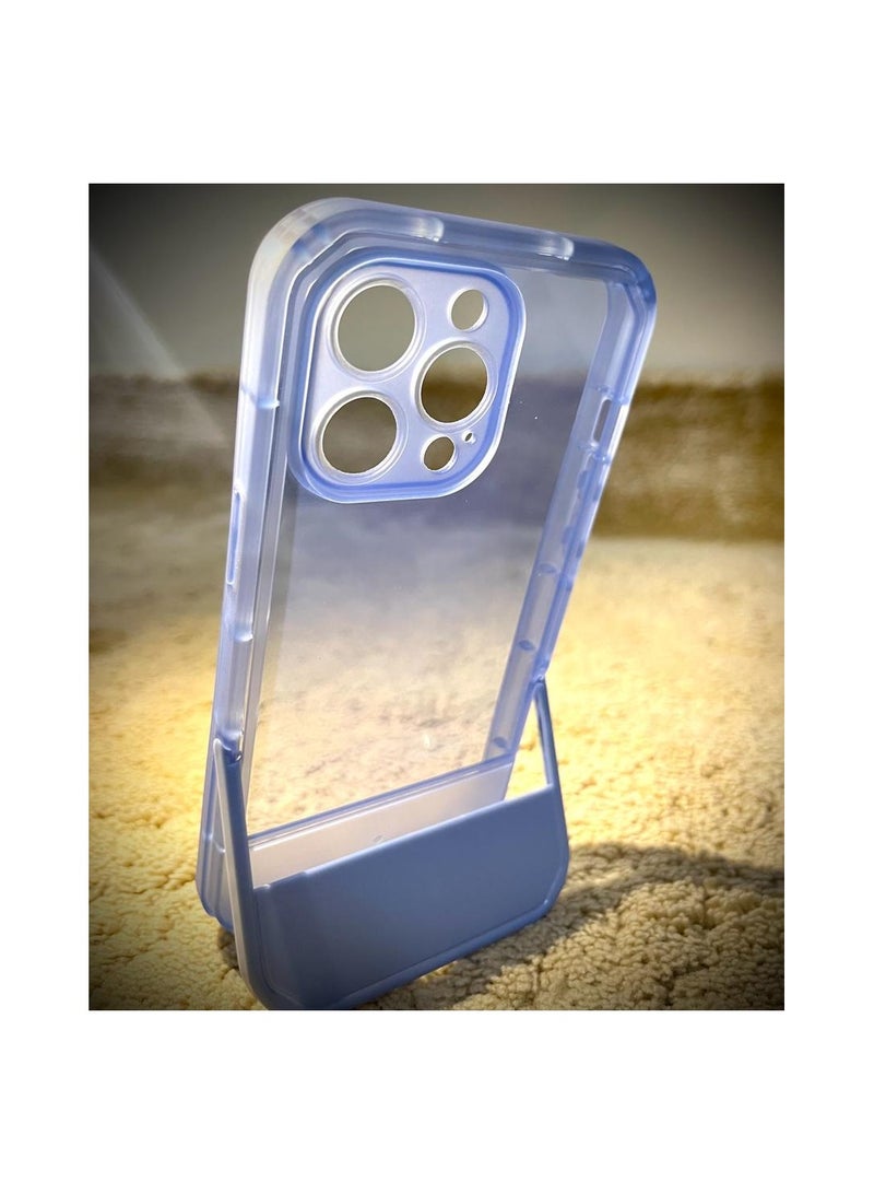Iphone 14 Pro Max Blue Case With Unique Kick Stand - Image 1