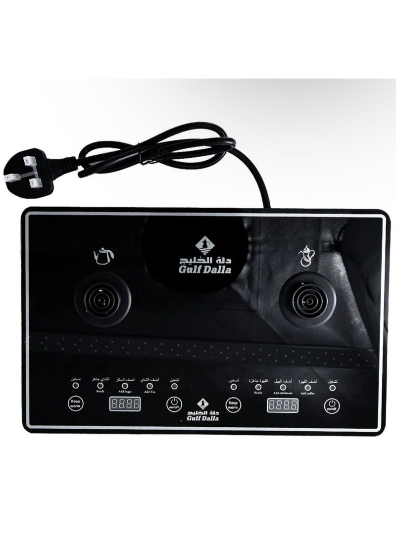 غالف دالا دلة الخليج طقم صنع القهوة العربية والشاي بسعة 1000 مل وقوة 1600 واط - Image 2