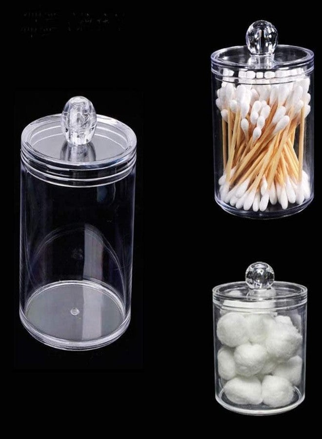 GNOLY Qtip Holder Dispenser For Cotton Ball Swab Makeup Pads Round Pads Floss - Makeup Pads Container For Qtip Ball, Cotton Swab Makeup Round , Floss - Image 5