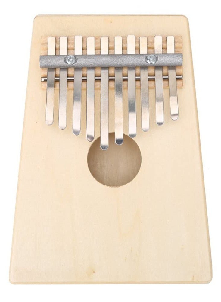 KASTWAVE Thumb Piano, 10 Keys Kalimba Pine Wood Finger Thumb Piano Instrument Musical Gift for Children(Wood Color)  - Image 1