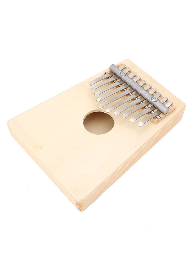 KASTWAVE Thumb Piano, 10 Keys Kalimba Pine Wood Finger Thumb Piano Instrument Musical Gift for Children(Wood Color)  - Image 2