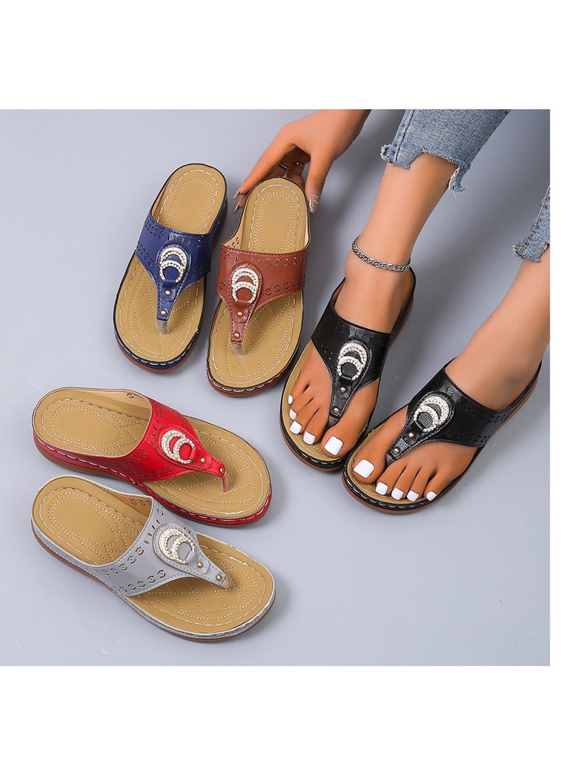 KUYING - Summer Fashion Flat Sandals - Image 1