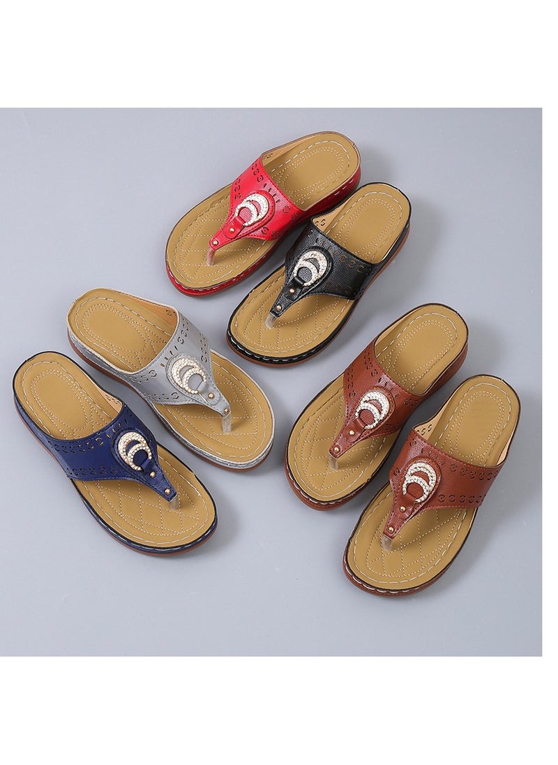 KUYING - Summer Fashion Flat Sandals - Image 1