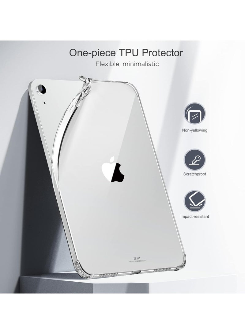 Case for iPad A16 11th Generation 11 inch 2025 / iPad 10th Generation 10.9 inch 2022, Slim Clear TPU Protective Cover with Bumper Corners Compatible for iPad A16 2025 / iPad 10th Generation 2022 - Image 4