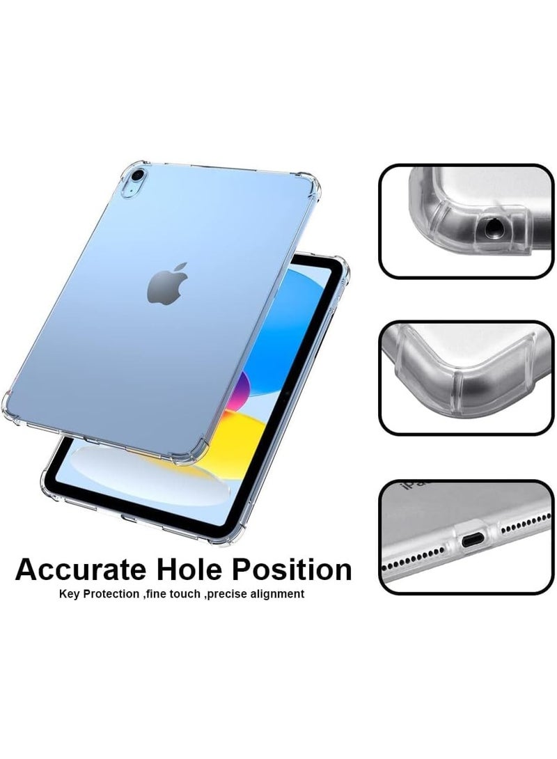 Case for iPad A16 11th Generation 11 inch 2025 / iPad 10th Generation 10.9 inch 2022, Slim Clear TPU Protective Cover with Bumper Corners Compatible for iPad A16 2025 / iPad 10th Generation 2022 - Image 5
