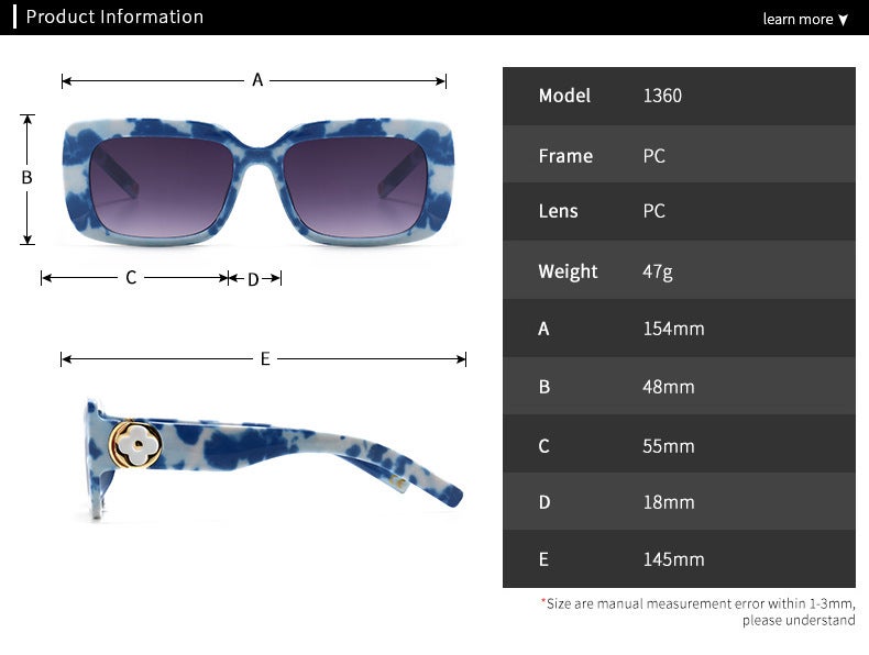 Sunglasses UV Protection Fashion Z1360E - Image 3
