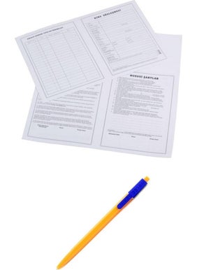 HELLOVE Lease Contract Agreement 10 Pieces + 1 Pencil Lease Agreement  - Image 2