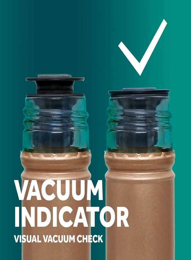 ايرتيندر حافظة نبيذ بمضخة تفريغ الهواء من إيرتيندر مع 6 سدادات قابلة لإعادة الاستخدام لحفظ النبيذ لفترة أطول والحفاظ على مذاقه - Image 4