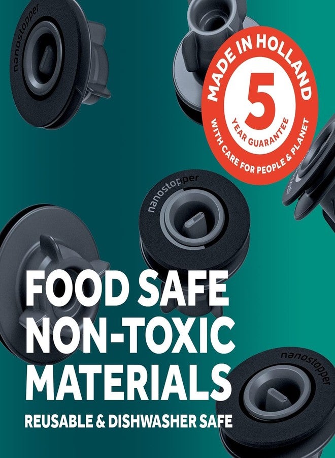 ايرتيندر حافظة نبيذ بمضخة تفريغ الهواء من إيرتيندر مع 6 سدادات قابلة لإعادة الاستخدام لحفظ النبيذ لفترة أطول والحفاظ على مذاقه - Image 5