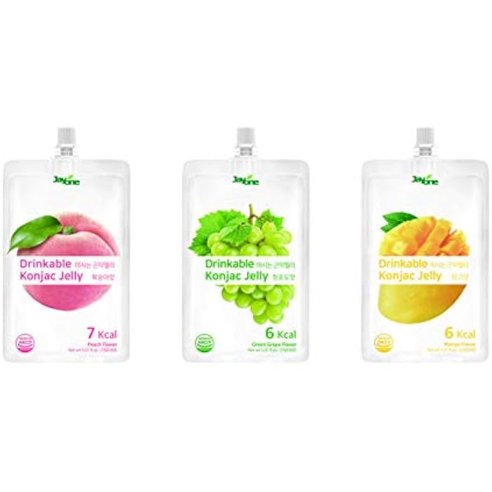 Jayone جيل كونجاك القابل للشرب من جايون (10 عبوات سعة 150 مل) - 0 جرام سكر، منخفض السعرات الحرارية، فقط 7 سعرات حرارية لكل عبوة (خوخ) - Image 4