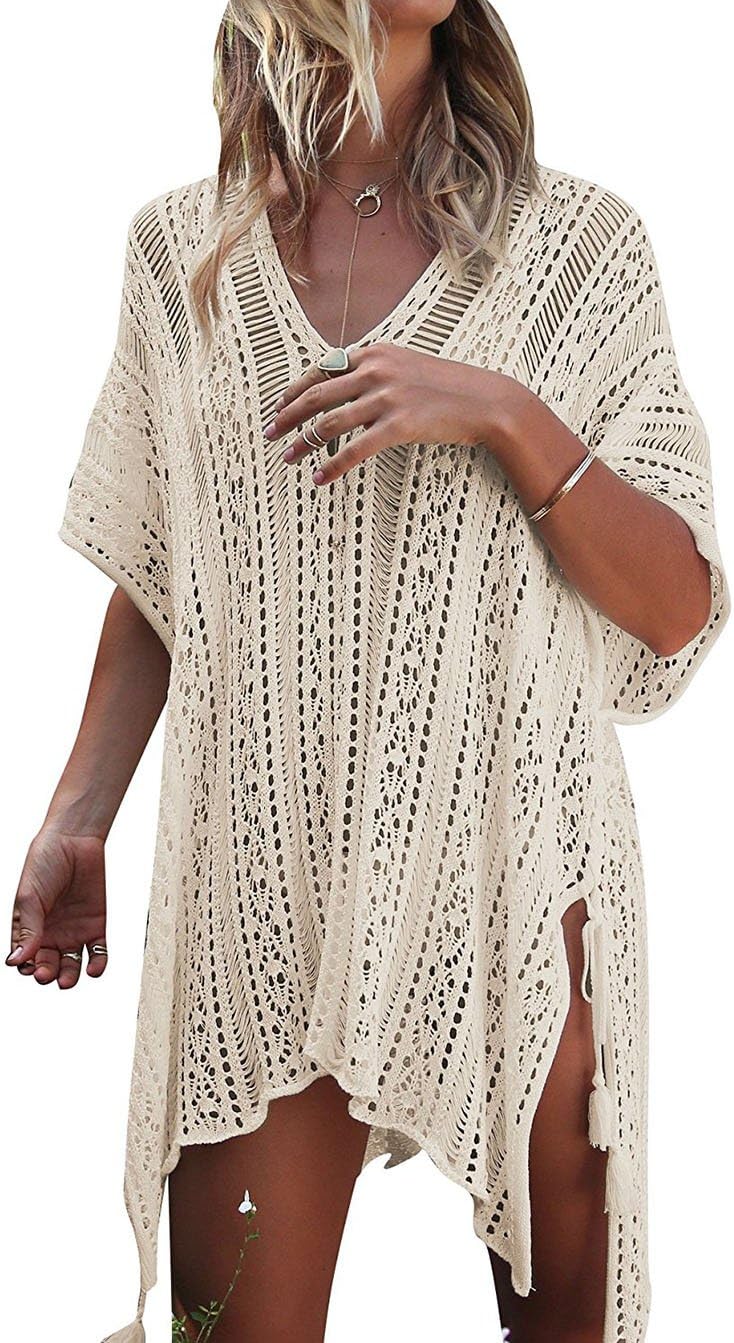 HARHAY Women's Summer Swimsuit Bikini 2023 Beach Swimwear Crochet Cover up - Image 1