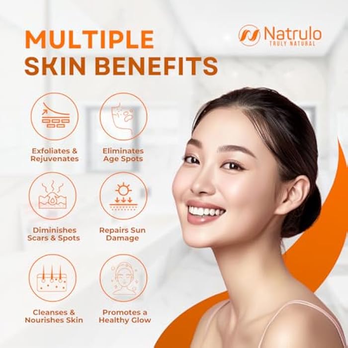 Natrulo Turmeric Face Wash, 4oz Clear Skin Liquid Soap – 100% Natural Anti Aging Exfoliating Turmeric Facial Cleanser for Fading Spots, Clearing Acne Scars, Age Spots, Sun Damage, Discoloration - Image 3