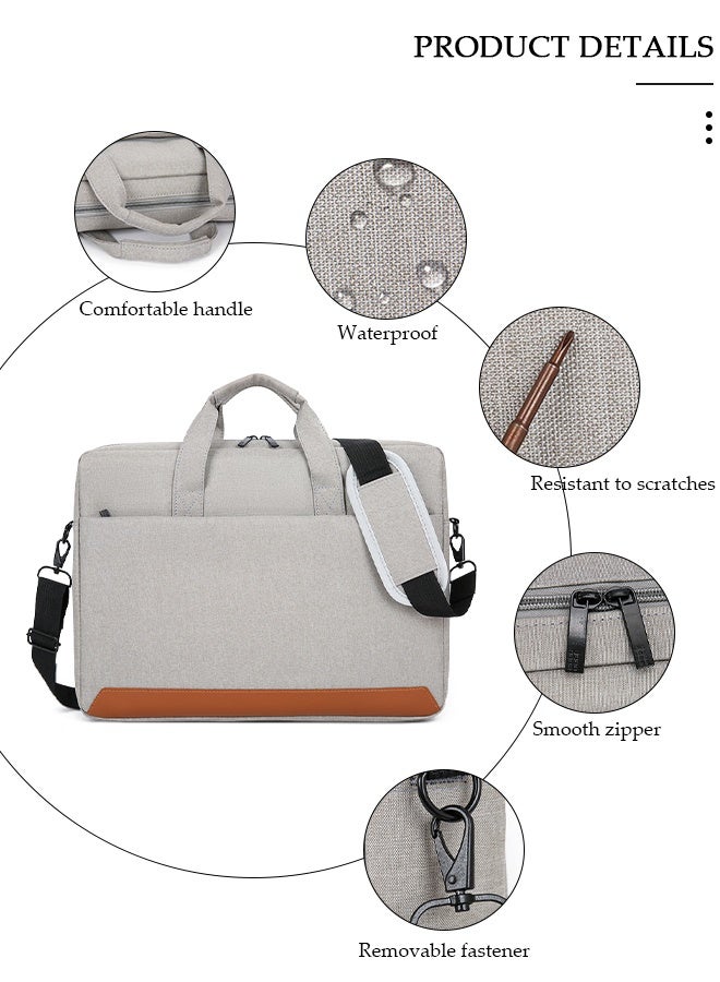 DUNISO 15.6 Inch Laptop Bag with Multi Compartment Lightweight Laptop Hand Bag Large Capacity Work Bag Crossbody Bag Travel Business Briefcase Water-Resistant Dust-proof Shoulder Messenger Bag for Men and Women Work Office - Image 5